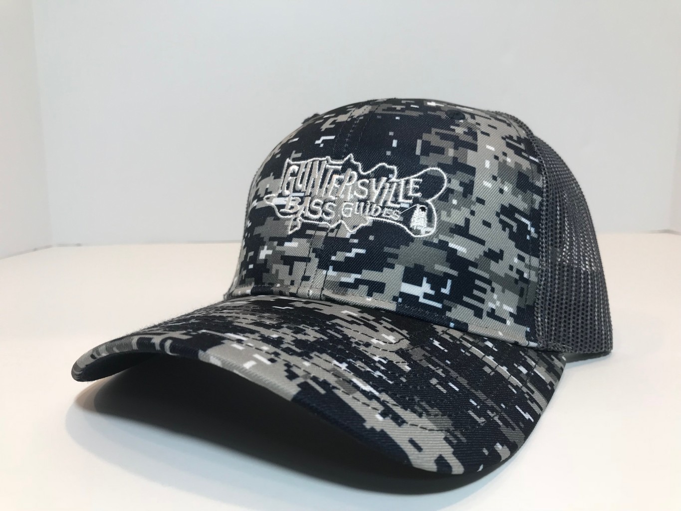 GUNTERSVILLE BASS GUIDES HATS DIGITAL CAMO