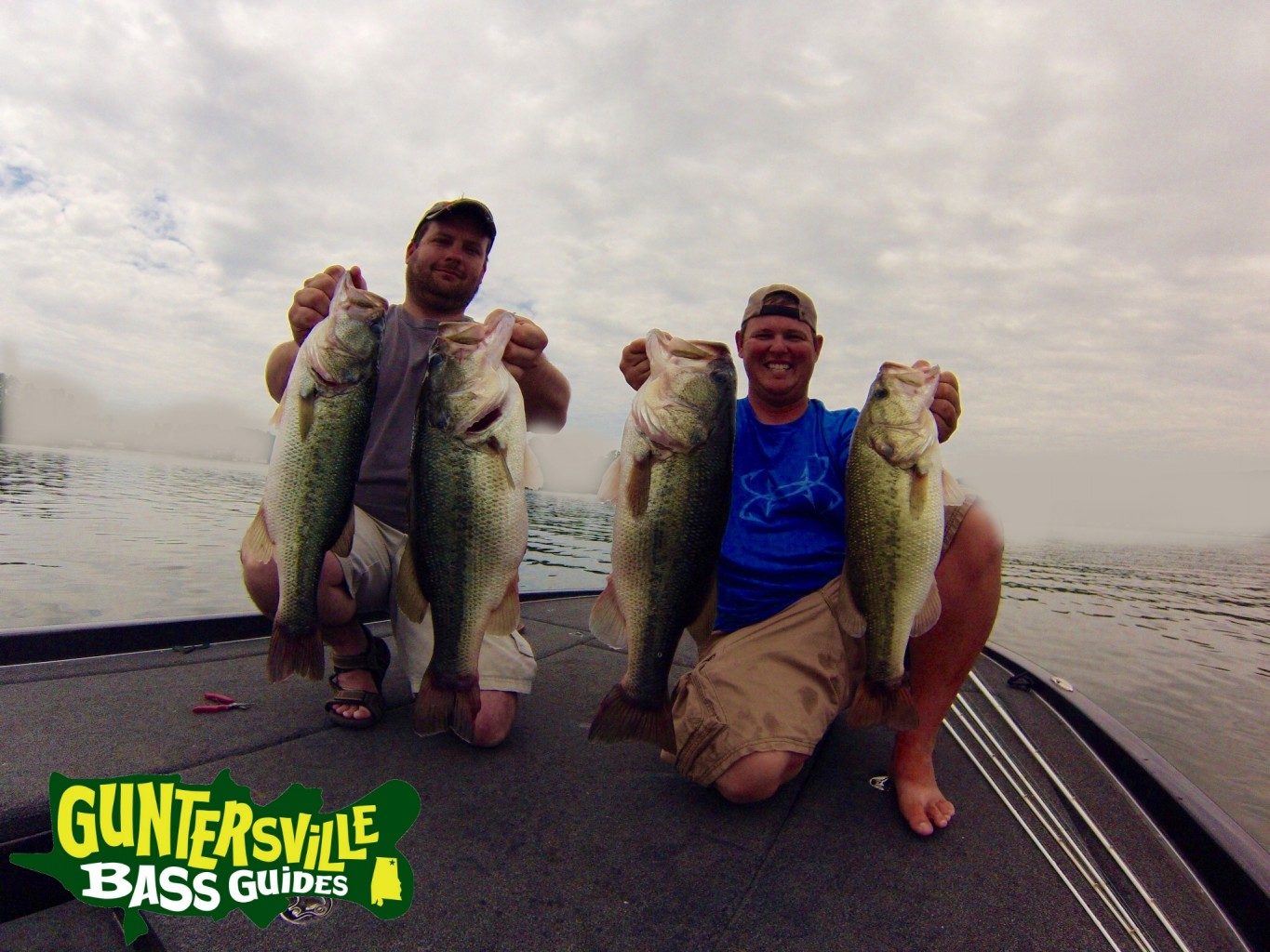 Bass fishing on Lake Guntersville