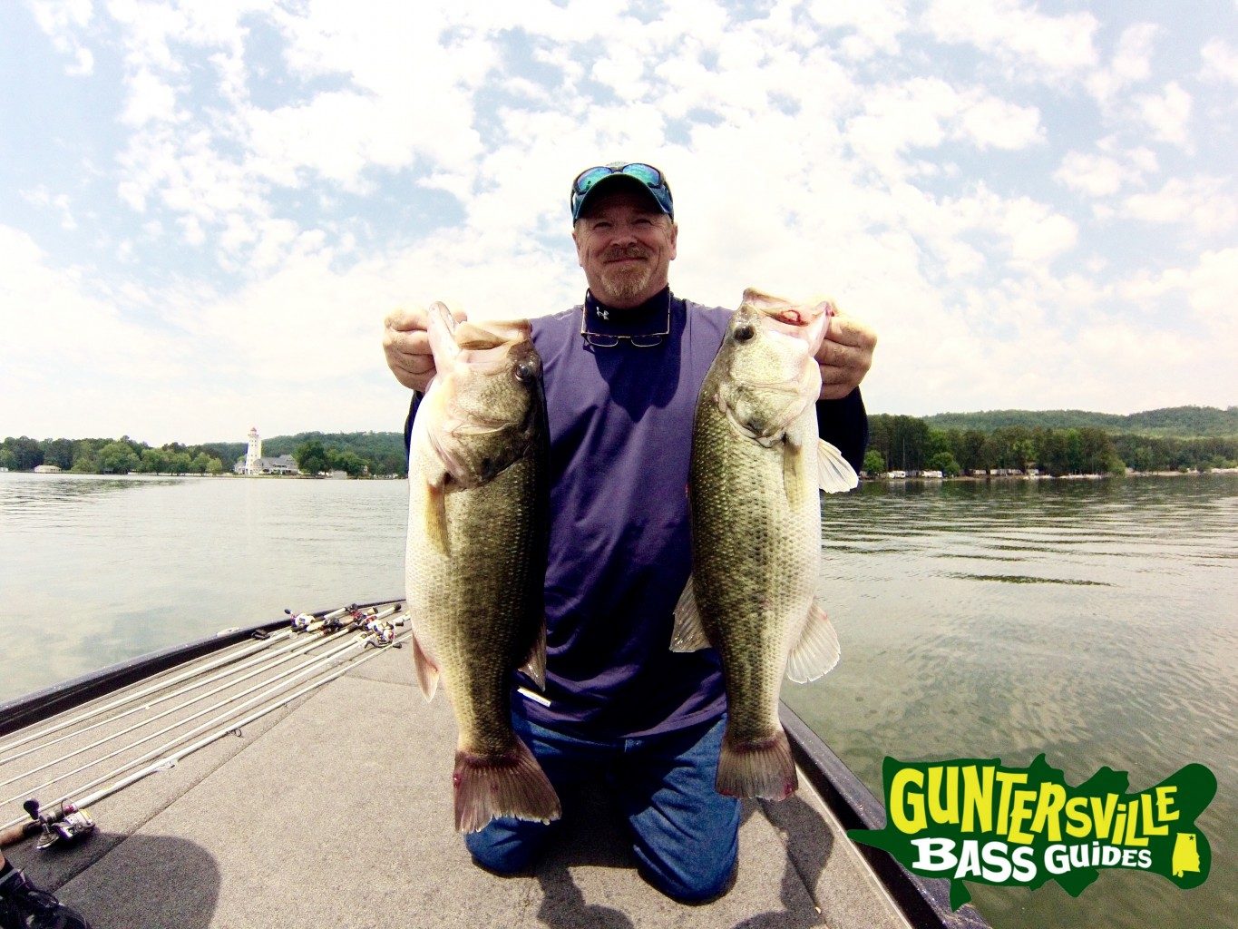 Lake Guntersville bass caught during spring fishing