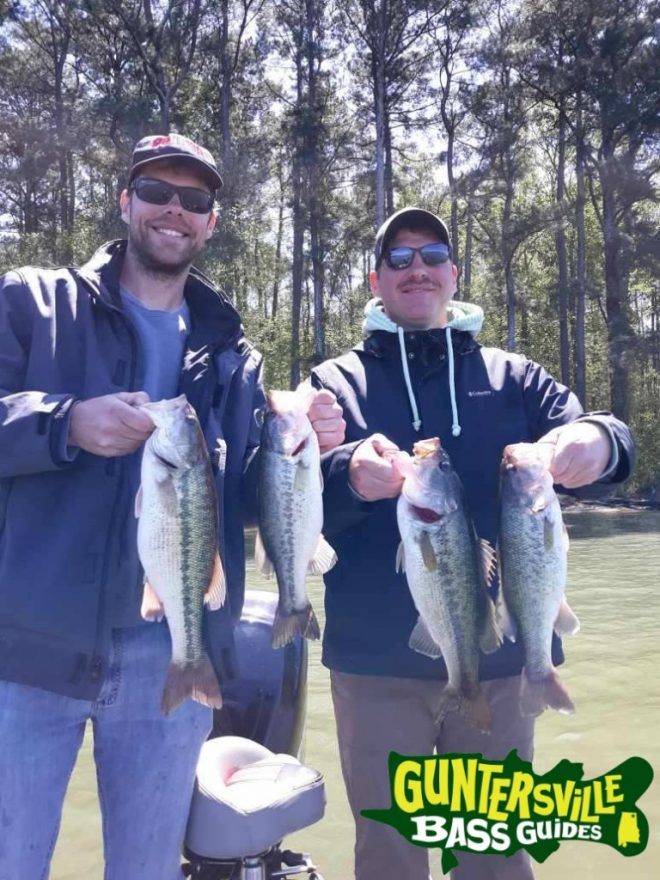 GUNTERSVILLE BASS GUIDES SPRING TIME FISHING