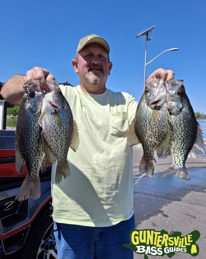 Crappie fishing on lake guntersville with the best guides