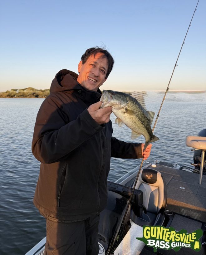 Big Bass From Lake Guntersville while fishing with Capt Jim Leary of Guntersville Basd Guides during the spring