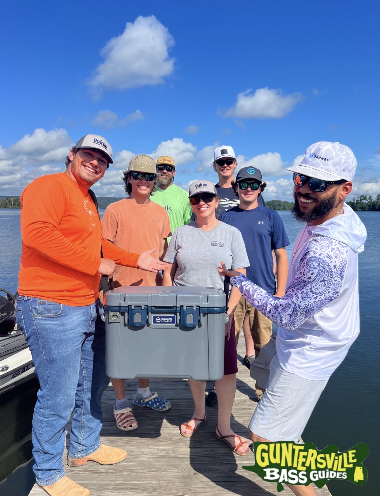 Prize winner from a Lake Guntersville corporate fishing event