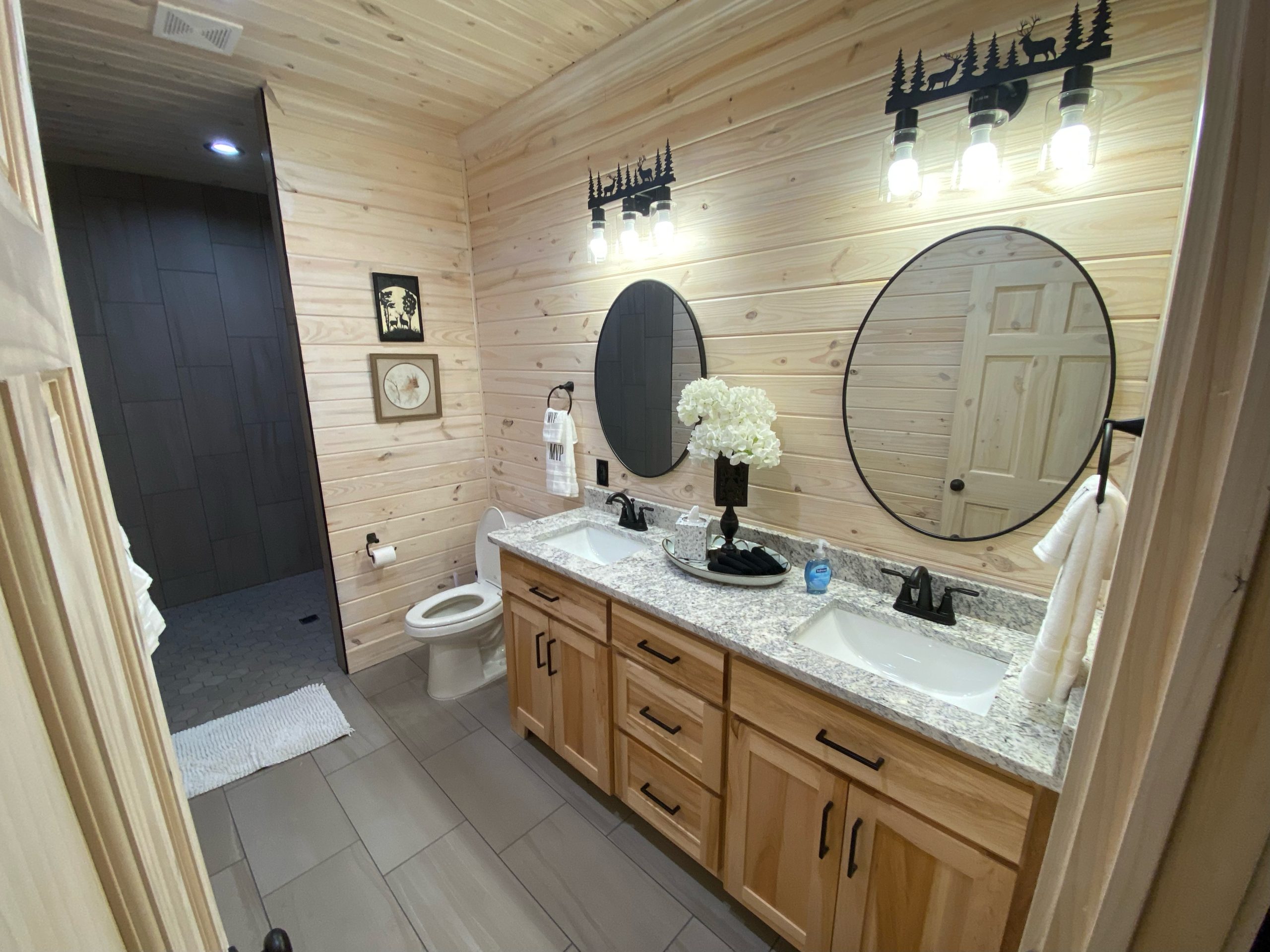 Barndominium double vanity