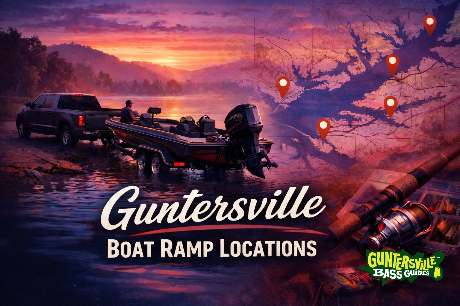 Lake Guntersville boat ramps and meeting locations