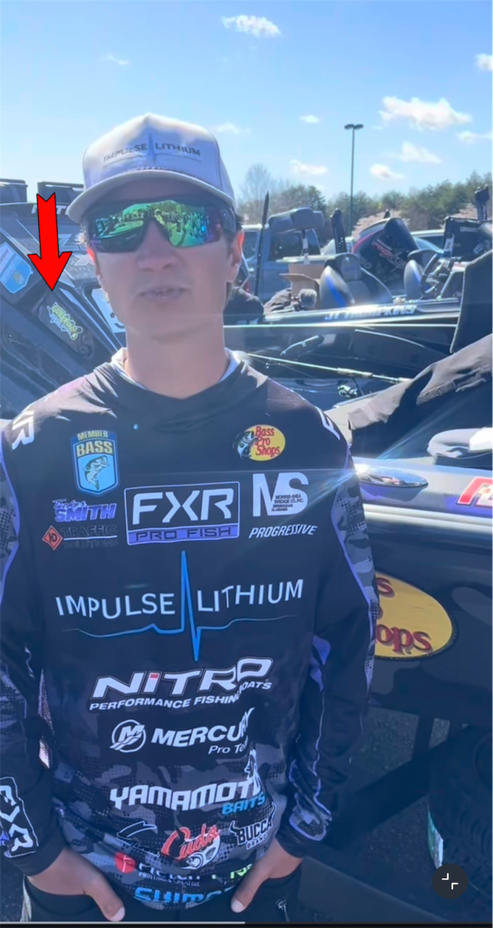 Another Media Day interview with Tucker Smith at the Bassmaster Classic with the Guntersville Bass Guides decal visible on the boat