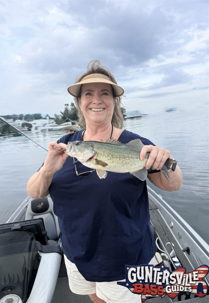 Guided bass fishing trip on Lake Guntersville