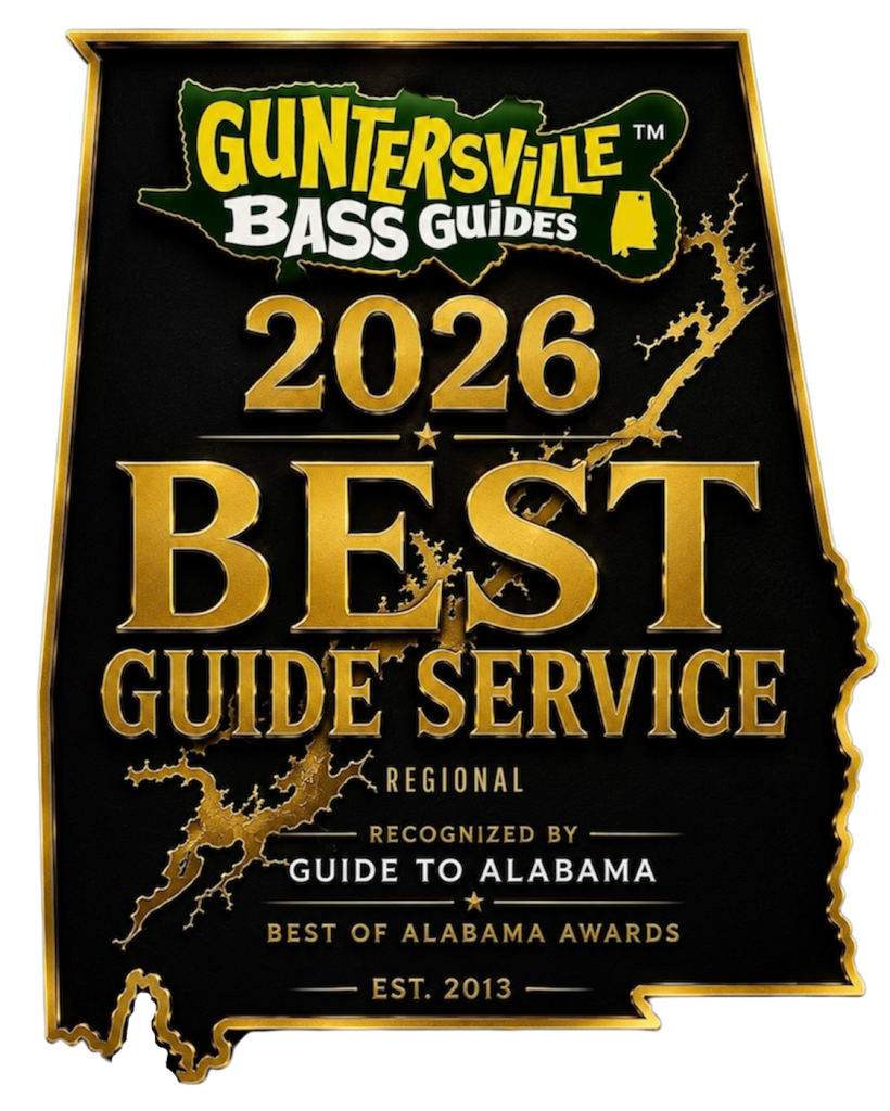 Guntersville Bass Guides 2026 Best Regional Guide Service recognized by Guide to Alabama