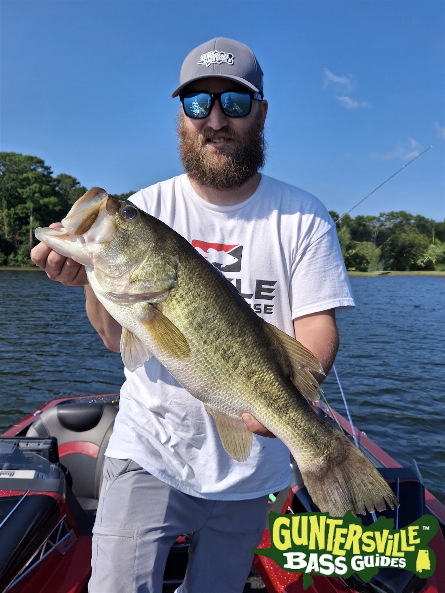 Second view of Davey's six pound two ounce Lake Guntersville bass