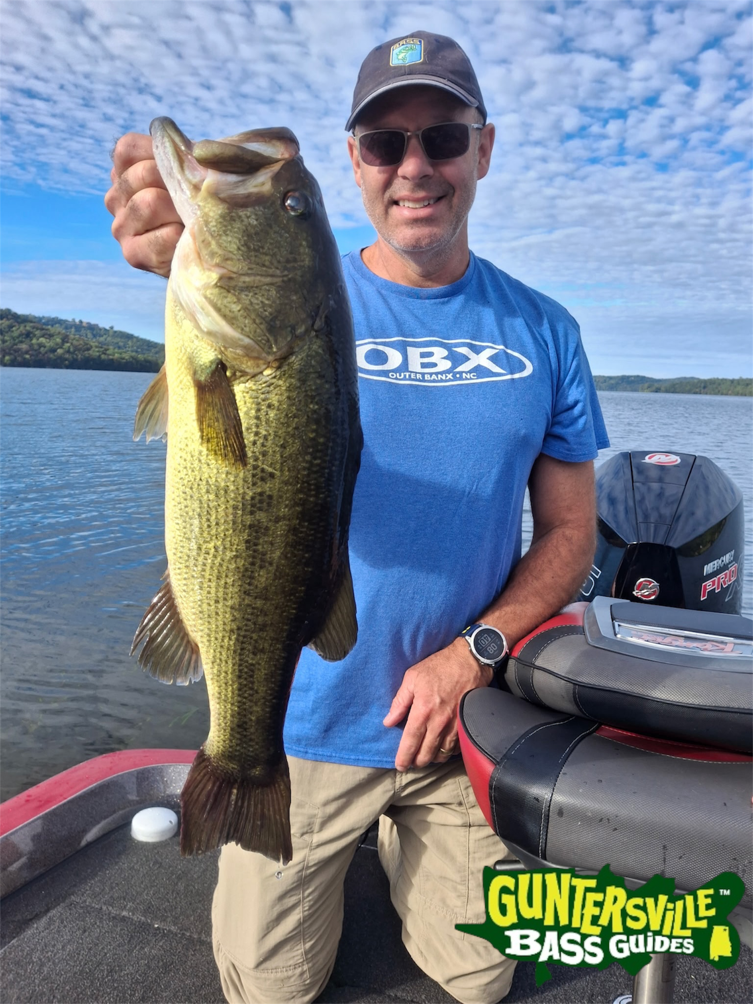 October guided bass fishing on Lake Guntersville Alabama