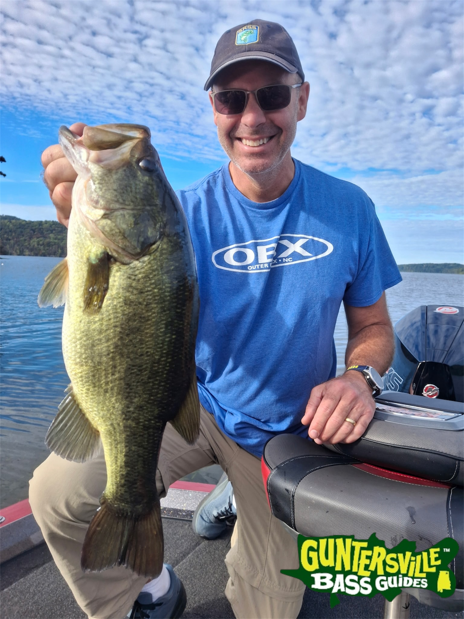 Lake Guntersville October bass caught with Guntersville Bass Guides