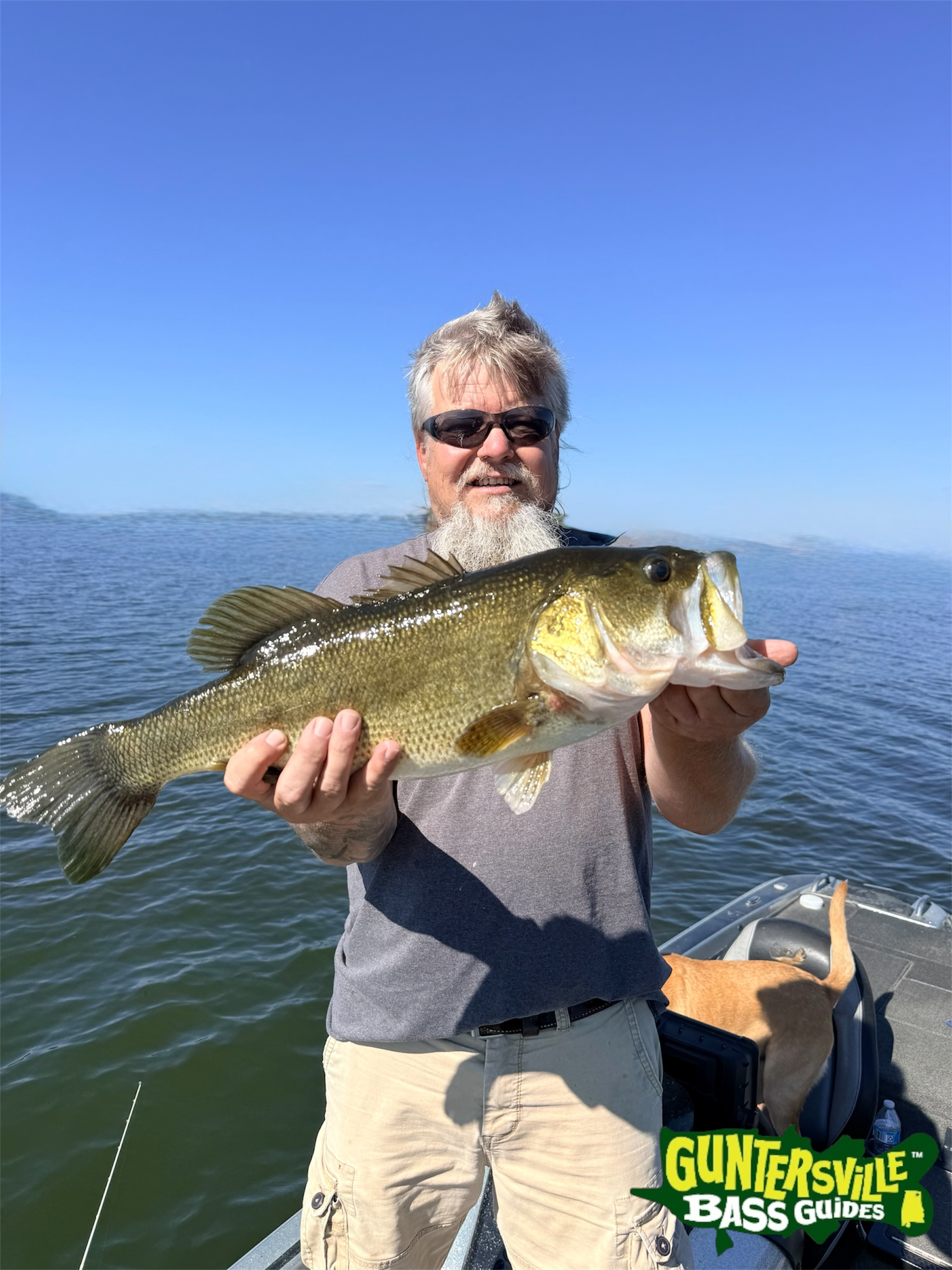 Michael five and a half pound Lake Guntersville bass