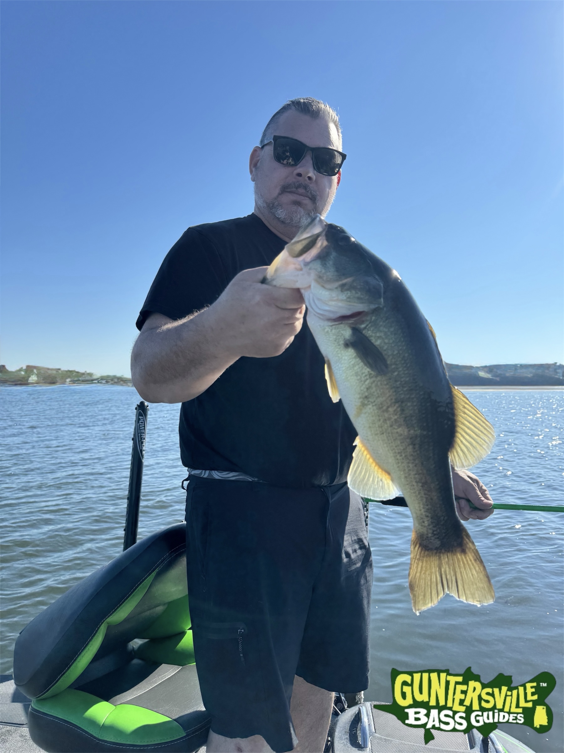 October bass caught with Captain Scott