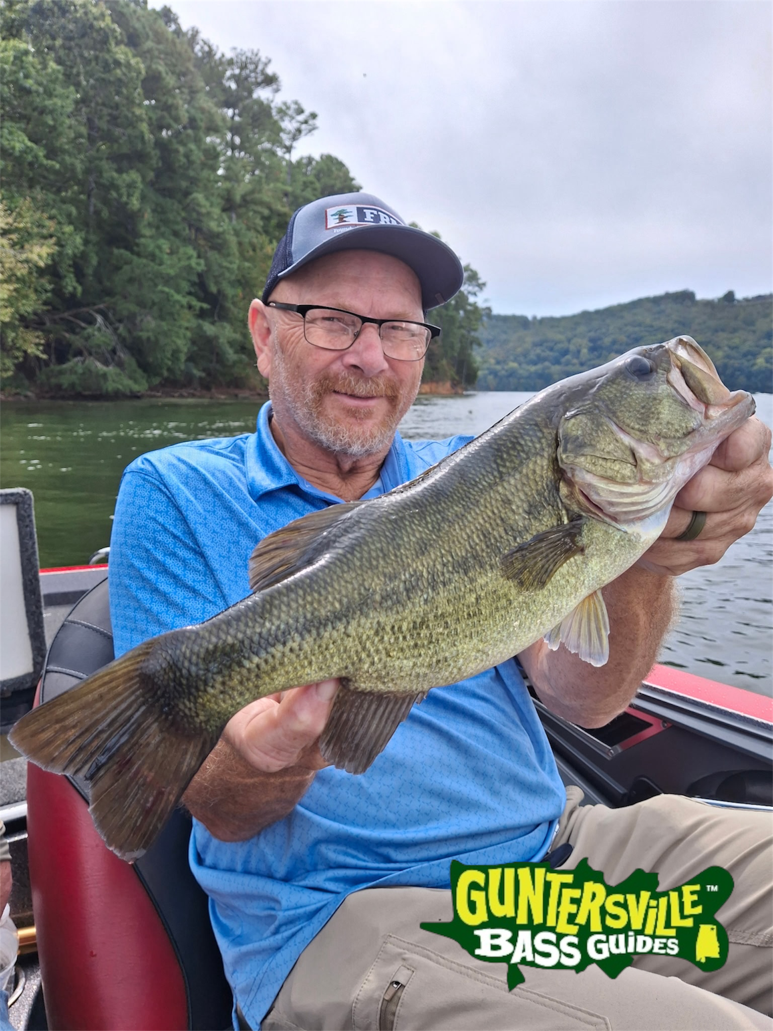 Bass caught during Lake Guntersville corporate trip