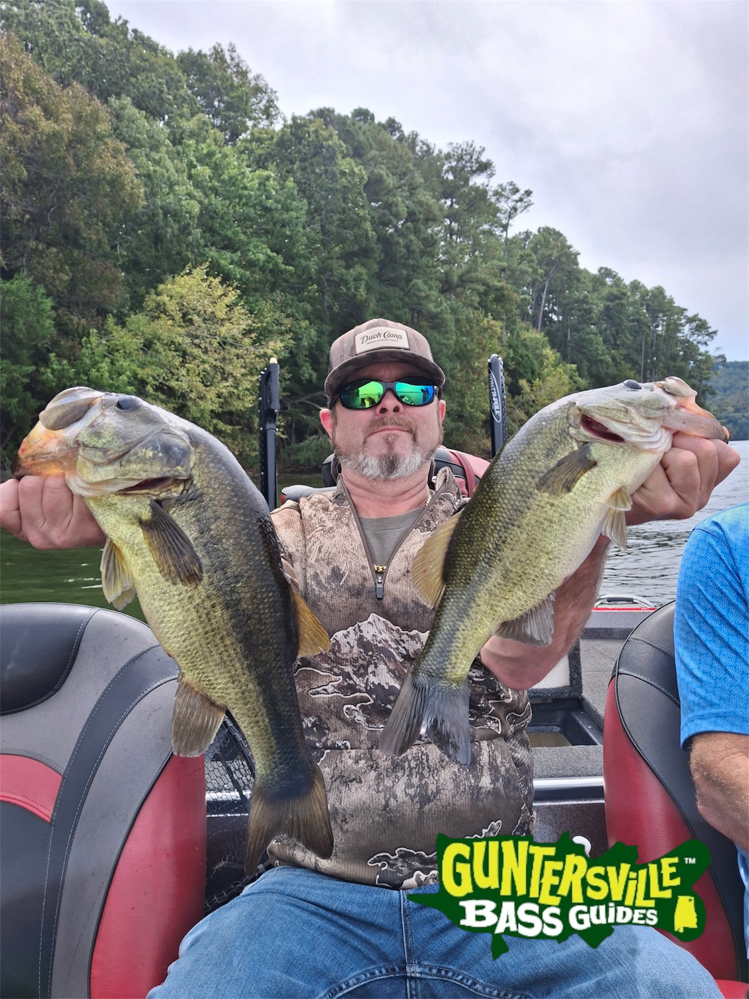 Corporate guided fishing trip on Lake Guntersville