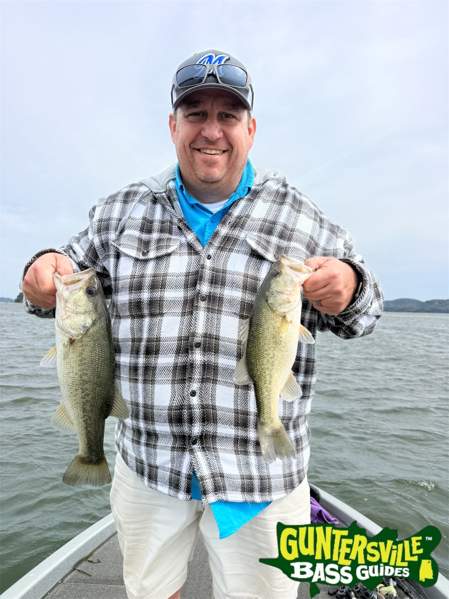 Two Lake Guntersville bass caught during corporate outing