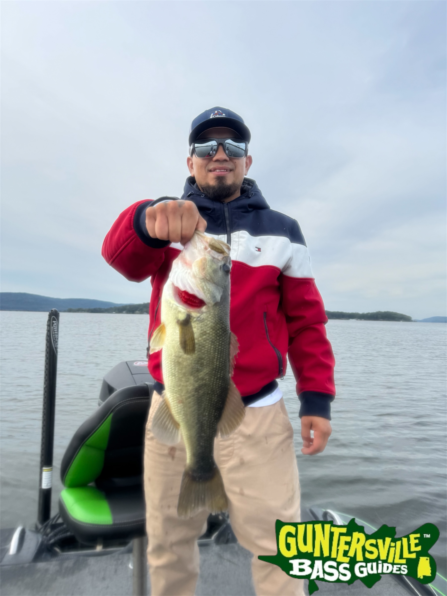 Lake Guntersville bass caught on difficult fishing day