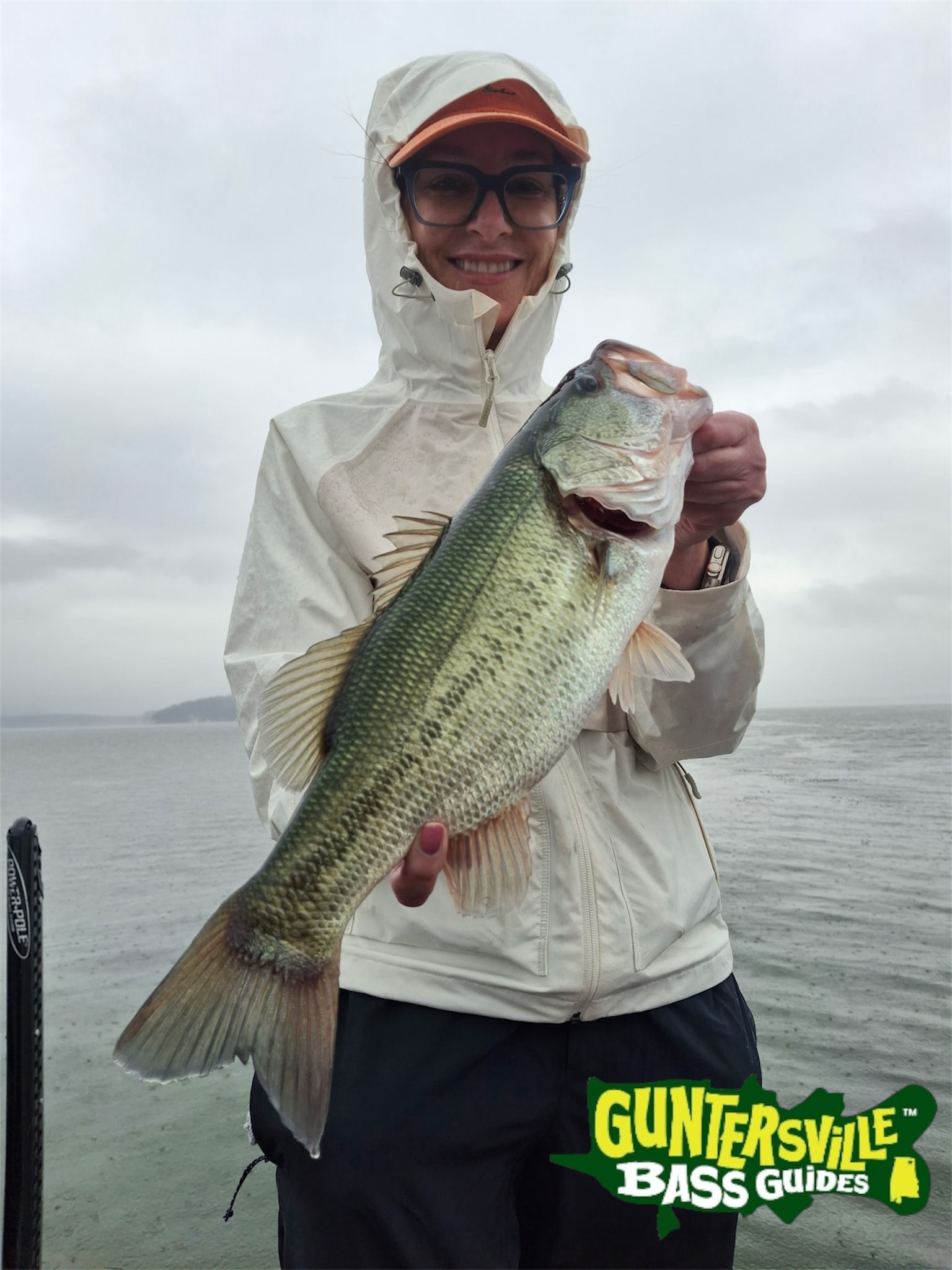 Elise with Lake Guntersville bass